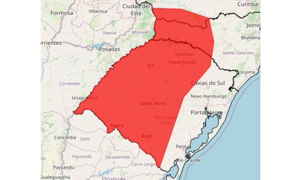 Inmet emite alerta de grande perigo sobre onda de calor na região Sul