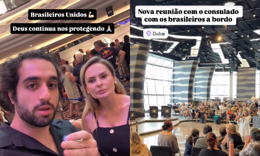 Guerra no Oriente Médio: Mais de 300 brasileiros ficam presos em cruzeiro em Dubai