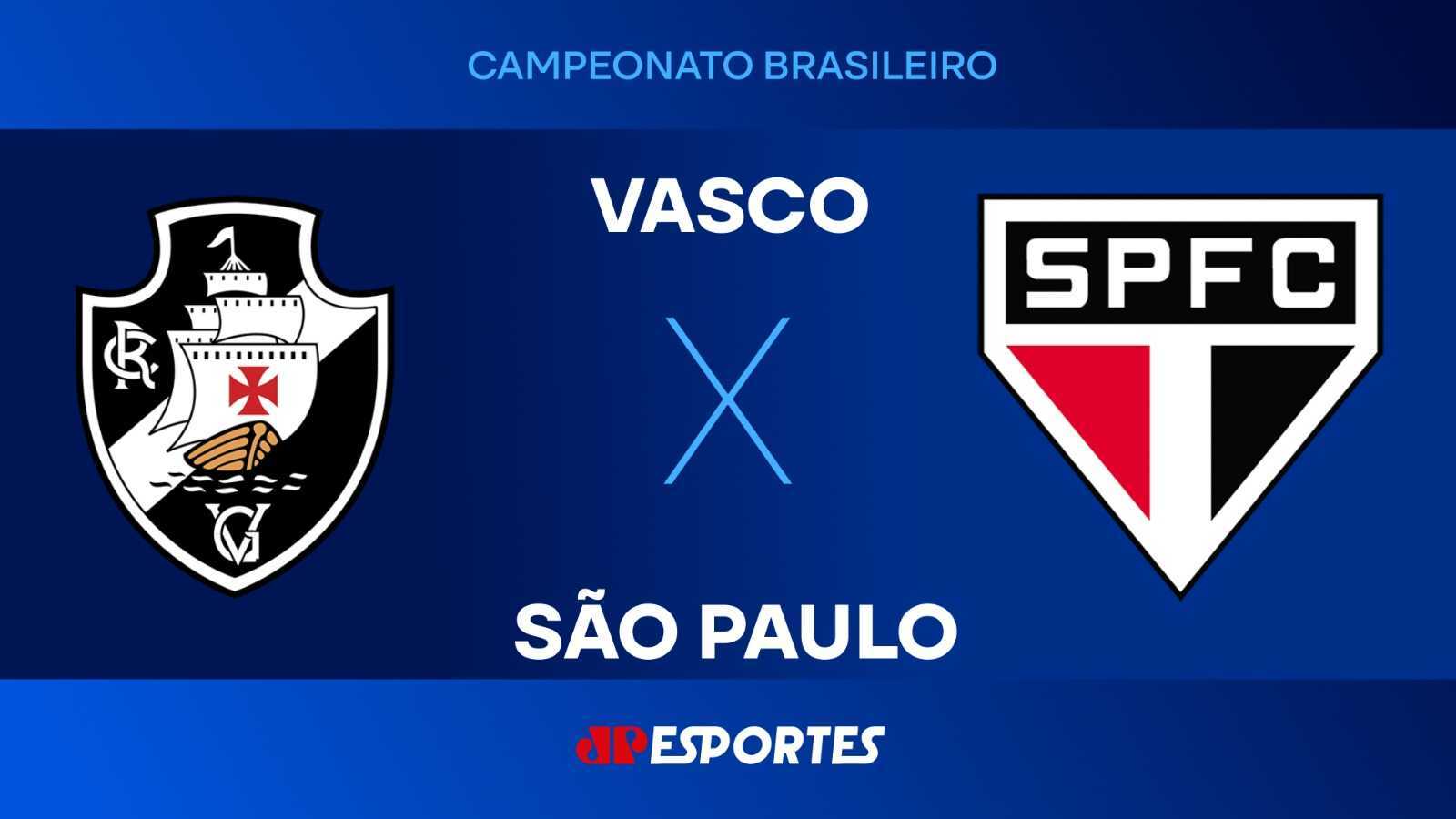 Vasco x São Paulo: assista à transmissão da Jovem Pan ao vivo
