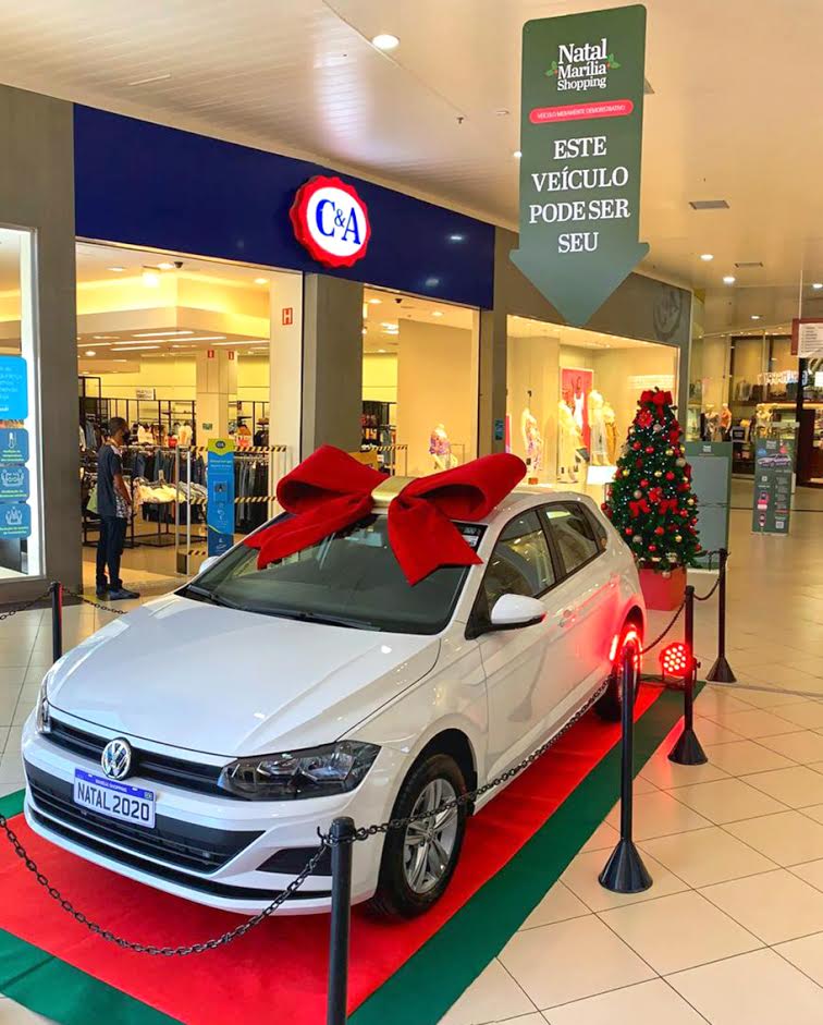 Nesse Natal, o Marília Shopping traz um presente especial para seus clientes com o sorteio de um Polo 0 km