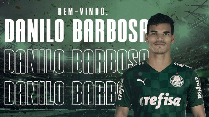 Palmeiras anuncia a contratação por empréstimo de Danilo Barbosa